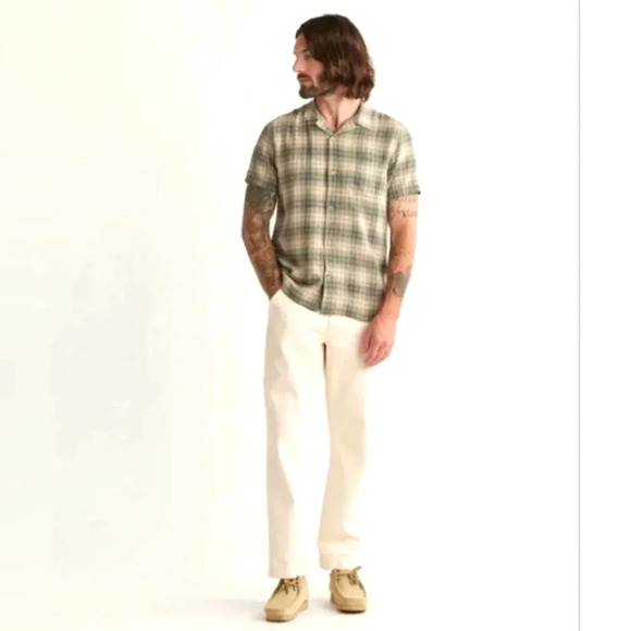 Pendleton MENS green White check shirt. - Picture 2 of 8